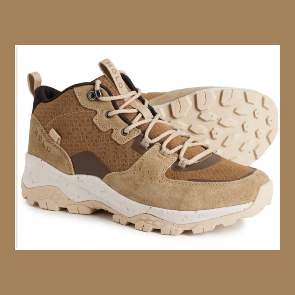 HOLO APOLLO LEATHER HIKING BOOTS.